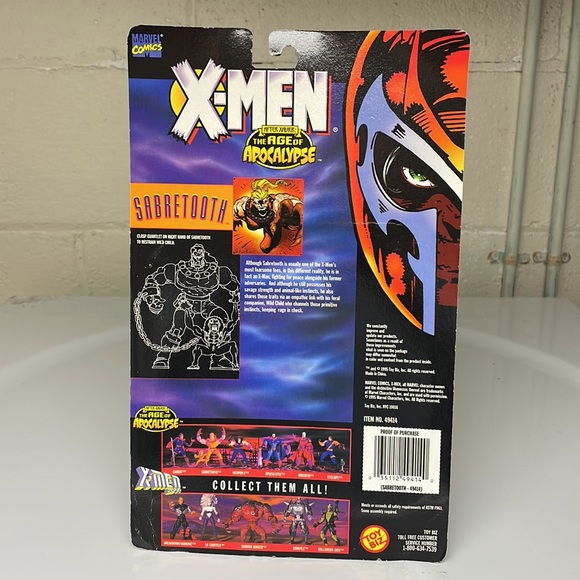 X-Men Marvel ‘93 Magneto & ‘95 Sabertooth Age of Apocalypse Action Figures NIB - Picture 12 of 12